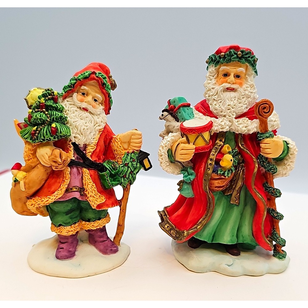 Bronson Collectibles Old World Santas Figurine Lot 1994 1995 Katharine Stevenson